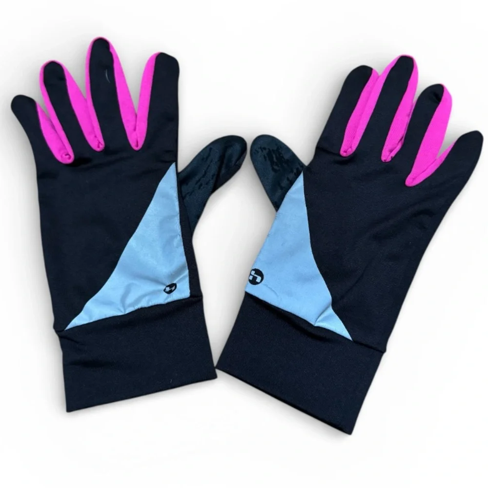 Hind pink black lightweight athletic running workout phone gloves small/medium